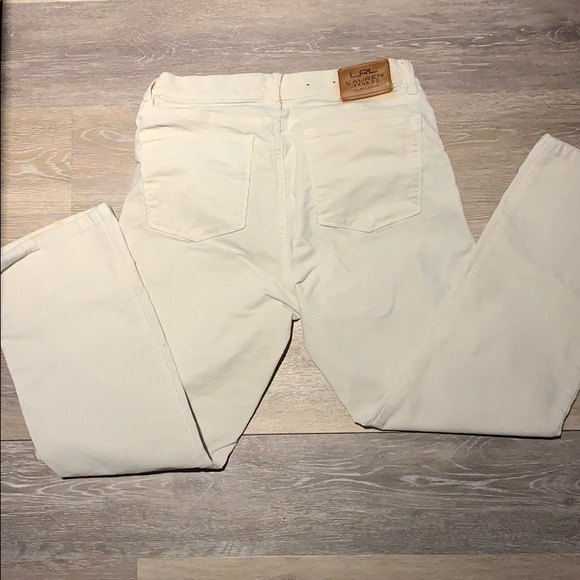 Corduroy white Ralph Lauren pants. - Picture 5 of 6